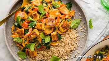 Recipe: My Food Bag's cheat's haloumi and spinach curry - Stuff.co.nz