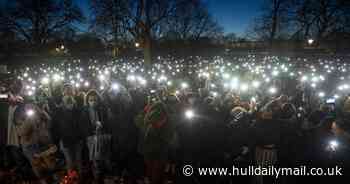 Powerful images show how huge crowd gathered in memory of Sarah Everard