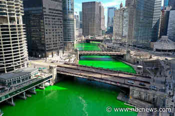 Chicago River dyed green for St. Patrick's Day in surprise move from the city
