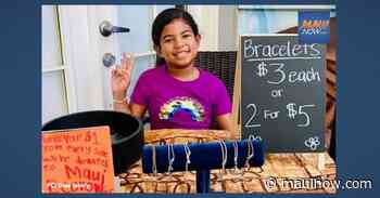 7 Year Old Wailuku Entrepreneur Gifts $150 in Bracelet Sales to MEO Youth Program - Maui Now
