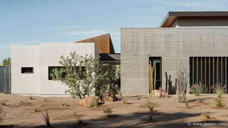 The Ranch Mine creates board-marked concrete home in Phoenix for a ceramicist