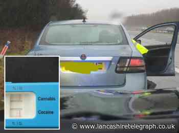 100mph driver arrested after positive cocaine and cannabis swab