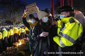 Enforcement at vigil for Sarah Everard was necessary, police say - Barrhead News