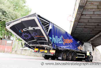 Lorry carrying WKD proved too tall for Blackburn bridge