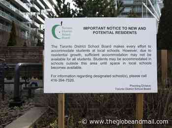 School construction has fallen way behind in booming condo neighbourhoods in Toronto - The Globe and Mail