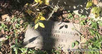 Toronto family shocked to find an old gravestone hidden in their backyard - blogTO