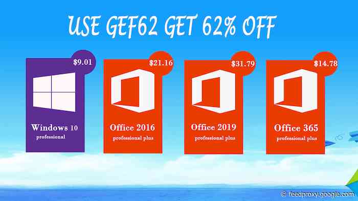 Spring software promotion: Windows 10 pro key @$9.01, and Office 2019 Pro @ $31.79