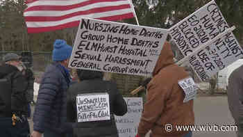 Protestors gather at Chesnut Ridge, some call for governor to be jailed