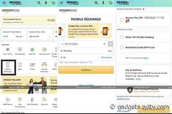 How To Recharge Mobile Through Amazon App Through UPI - Gadgets 360