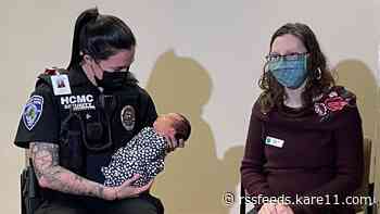 Curbside delivery: Baby named after officer who helped bring her into the world