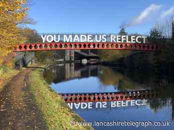 See your inspiring words in large metre-high letters across Blackburn and Darwen