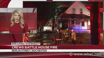 Crews battle house, pickup fire on Berlin Street