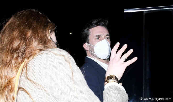 Jon Hamm & Girlfriend Anna Osceola Definitely Picked the Best Restaurant for Grammys Night Dinner!