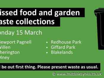 Food waste collections missed in several parts of Milton Keynes - Milton Keynes Citizen