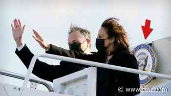 VP Kamala Harris' Air Force 2 Loses Official Veep Seal in Gusty Winds