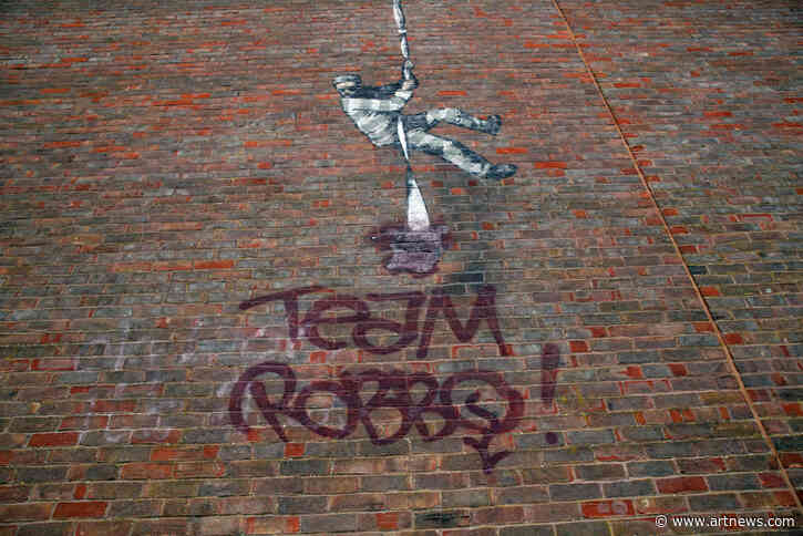 New Banksy Mural on British Prison Tagged With Rival Artist’s Name