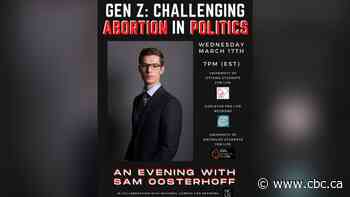 Niagara MPP Oosterhoff headlining event after organizer compared abortion to Holocaust