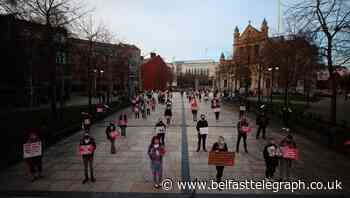Demonstration against gender violence held in Belfast city centre