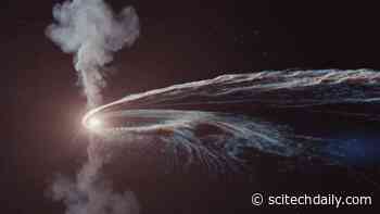 Ghostly Particle Traced Back to a Shredded Star, Revealing a Gigantic Cosmic Particle Accelerator