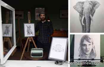 Neilston man Robert Barr's typewriter art is TikTok hit - Barrhead News