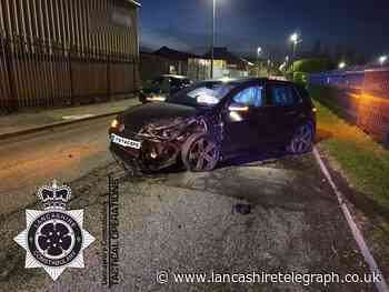 Car smashes into another vehicle in Blackburn