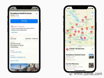 Apple adds COVID vaccine sites to Maps to help users find appointments
