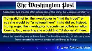 Gutfeld on the Washington Post admitting to misquoting Trump