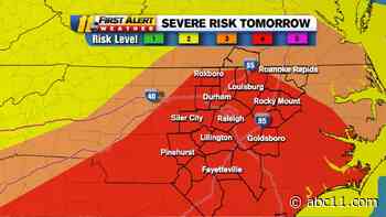 Risk for damaging wind, severe storms increased to level 4 of 5