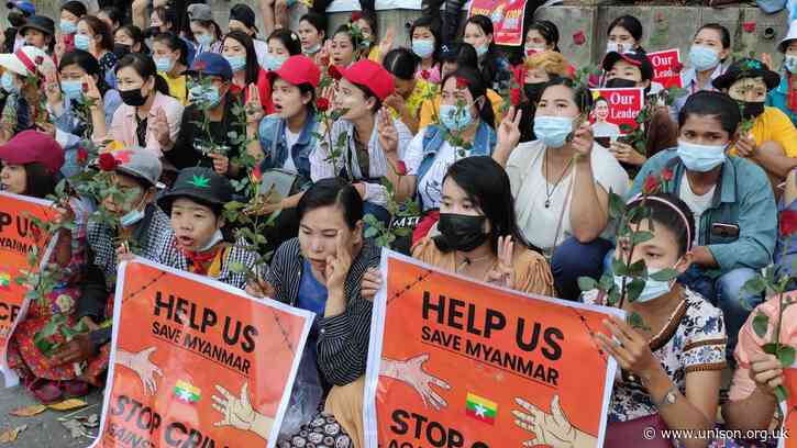 Support the Myanmar workers putting their lives on the line