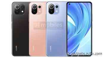 Mi 11 Lite Render Surfaces Online, Suggests Three Distinct Colours and Flat Display