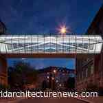 Prague’s pair of footbridges geometrically reflect campus’ Chemistry complex