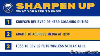 Sharpen Up: March 17, 2021 | Adams to address coaching change today - BlueJackets.com