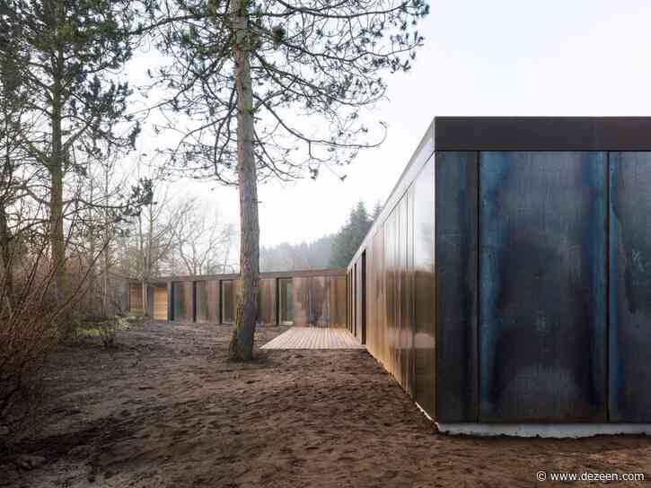 Villa Korup is a weathering steel-clad home on the Danish island of Fyn