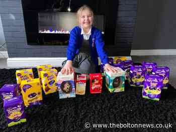 What chocolate-hating schoolgirl is doing with her Easter eggs