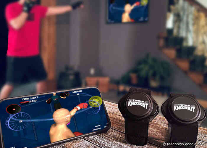Virtual KnockOut digital interactive shadow boxing game