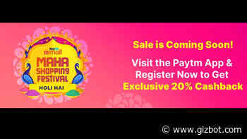 Paytm Maha Shopping Festival: Holi Discount Offers On Electronics Gadgets - Gizbot