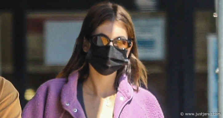 Kaia Gerber Shows Off Toned Tummy During Coffee Outing