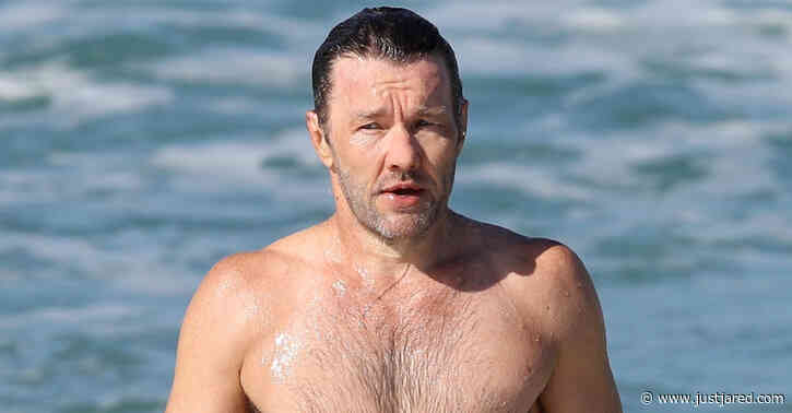 Joel Edgerton Goes for a Dip in the Ocean in Sydney!