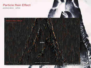 Tropical Particles Rain Animation with Three.js