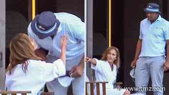 Jennifer Lopez and Alex Rodriguez Spotted Kissing