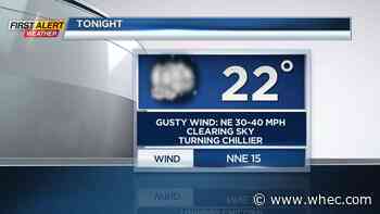 First Alert Weather: Chilly wind &amp; blue sky returns