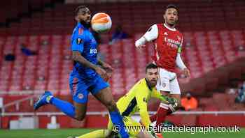 Pierre-Emerick Aubameyang wasteful but Arsenal advance despite home defeat