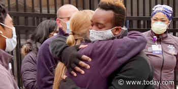 NYC teacher who survived COVID-19 reunites with ICU team who saved his life