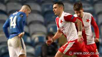 Rangers 0-2 Slavia Prague (1-3 agg): Steven Gerrard's side have two men sent off in exit
