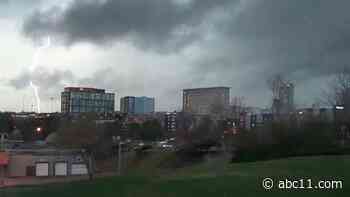 Strong storm system leaves behind damages in central NC