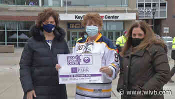 Sabres welcome frontline workers as first fans back at KeyBank Center