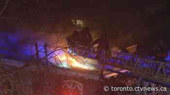 Crews on scene of two-alarm fire at church converted to condos in High Park