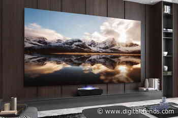 Hisense prices its 120-inch L5F laser TV/screen combo at $5,000