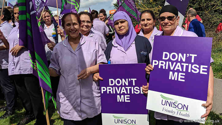 Health workers win two-year battle against privatisation in Frimley