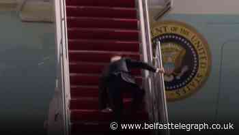 President Biden stumbles on plane stairs ahead of trip to Atlanta
